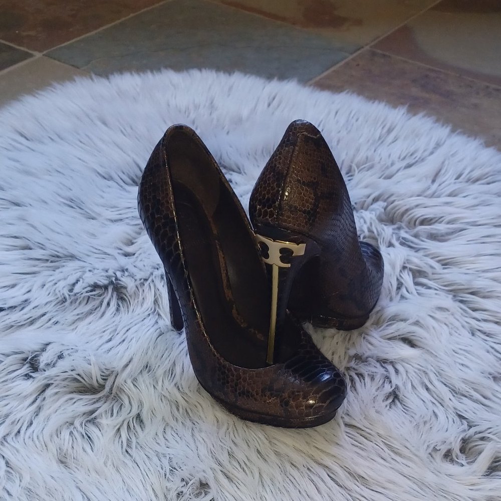 Tory Burch Brown Jude heels - Picture 15 of 16